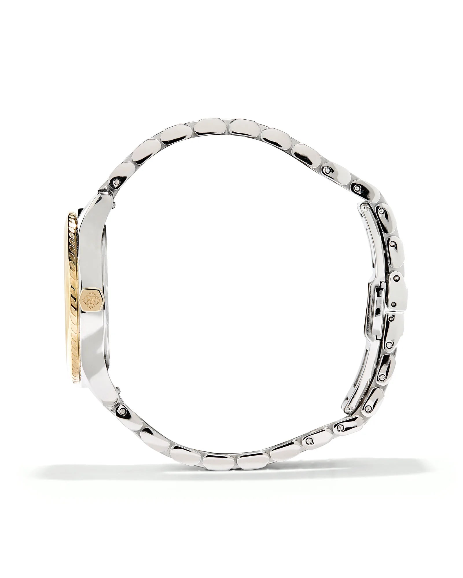 Kendra Scott Alex Two Tone Stainless Steel 35mm Watch In Abalone