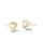 Kendra Scott Arden Gold Enamel Framed Stud Earrings In White Mother Of Pear