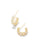 Kendra Scott Cailin Gold Crystal Huggie Earrings In Champagne Opal Crystal
