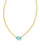 Kendra Scott Cailin Gold Pendant Necklace In Aqua Crystal
