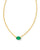 Kendra Scott Cailin Gold Pendant Necklace In Green Crystal