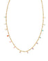 Kendra Scott Camry Gold Beaded Strand Necklace In Pastel Mix