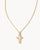 Kendra Scott Gold Cross Pendant Necklace In White Opal