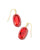 Kendra Scott Dani Gold Enamel Framed Drop Earrings In Red Illusion