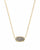 Kendra Scott Elisa Gold Short Pendant Necklace In Platinum Drusy