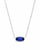 Kendra Scott Elisa Silver Pendant Necklace In Cobalt Cats Eye