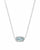 Kendra Scott Elisa Silver Short Pendant Necklace In Light Blue Illusion