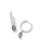 Kendra Scott Emilie Silver Huggie Earrings In Platinum Drusy
