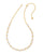 Kendra Scott Genevieve Gold Strand Necklace In White Crystal