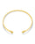 Kendra Scott Grayson Gold Cuff Bracelet In White Crystal