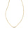 Kendra Scott Juliette Gold Pendant Necklace In White Crystal