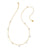Kendra Scott Leighton Gold Pearl Strand Necklace In White Pearl