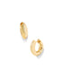 Kendra Scott Mikki Metal Gold Huggie Earrings