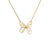 Butterfly Open Charm Gold Necklace 