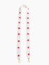 Purse Beaded Guitar Strap In Star Pink