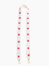 Purse Beaded Guitar Strap In Star Pink