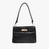 Claire Twist-Lock Shoulder Bag in Black
