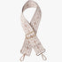 Diamond Guitar Strap- Taupe and White