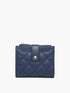 Melody Quilted Wallet In Navy