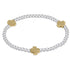 Signature Cross 3mm Mixed Metal Bracelet - Gold