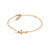 Dainty Cross Bracelet Gold