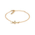 Dainty Cross Bracelet Gold