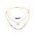 Indigo Beaded Prayer Necklace