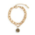 Gold Wrapped In Prayer Layer Bracelet