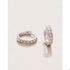 SLV Hoop Earrings Thankful/Ring SIL