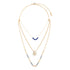 Indigo Beaded Prayer Necklace