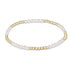 Classic Blissful Pattern 2.5mm Bead Bracelet - 3mm Pearl
