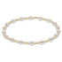egirl Classic Sincerity Pattern 4mm Bead Bracelet - Pearl