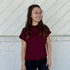 Silhouette Mock Neck - Ruby