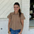 Miss Manners Collared Blouse - Mocha