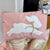 Leaping Bunny Lumbar Pillow