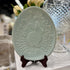 Embossed Floral Bunny Plate Light Blue