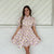Arabella Puff Sleeve Mini Dress (Blush)