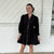 Vanta Puff Sleeve Dress- Black