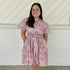 Adeline V-Neck Belted Dress