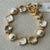 Kaleidoscope Tennis Bracelet In Gold Iridescent Clear Crystal