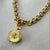 Honeybee Demi Necklace In Gold Iridescent Bahamian Blue