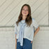 Cindy Short Sleeve Sweater With Shawl Set