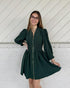 Vanta Puff Sleeve Dress - Green
