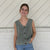 Wally Button-Up Sweater Vest - Green