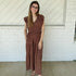Maple Mark Ruffle Sleeve Midi Dress