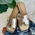Knit Gold Sandal