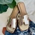 Knit Gold Sandal