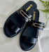 Sleek Black Sandal