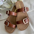 Casual Brown Buckle Sandal