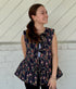 Navy Blossom Belle Vest